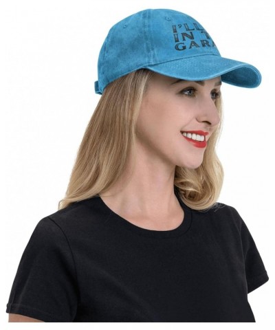 I'll Be in The Garage Hat for Men Women Baseball Cap Cowboy Dad Tracker Hat Blue $12.75 Cowboy Hats