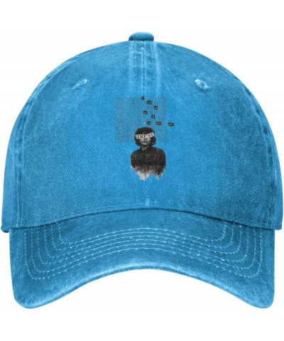 Finn Wolfhard Casquette Baseball Cap Cowboy Unisex Denim Adults Denim Hat Adjustable Size Black Blue $11.38 Baseball Caps