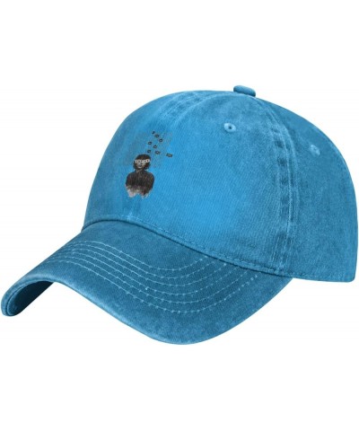 Finn Wolfhard Casquette Baseball Cap Cowboy Unisex Denim Adults Denim Hat Adjustable Size Black Blue $11.38 Baseball Caps