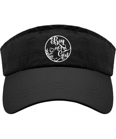 Floral Boy Or Girl Hat Visor for Adult Ponytail Hat Cute Visor Sun Caps Allblack $9.49 Visors