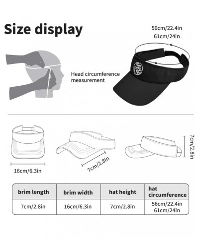 Floral Boy Or Girl Hat Visor for Adult Ponytail Hat Cute Visor Sun Caps Allblack $9.49 Visors