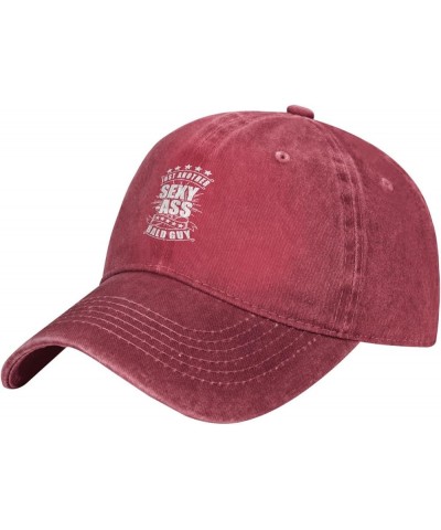 Just-Another-Sexy-Bald-Guy Classic Washable Cowboy Baseball Adjustable Unisex Red $10.59 Cowboy Hats