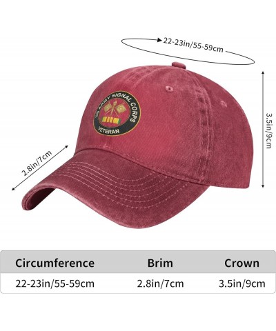 Baseball Hat Sun Hats Vintage Unisex Adjustable of Washable Trucker Caps Trendy Caps Breathable ​Hats Red $10.34 Baseball Caps