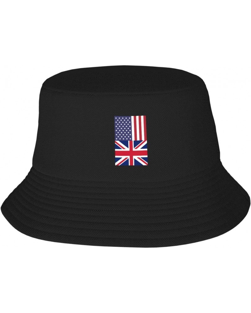 America UK Friendship Flag Little-Known Waterproof Secret That Adult Double Decker Fisherman Hat for You to Resist The Surpri...