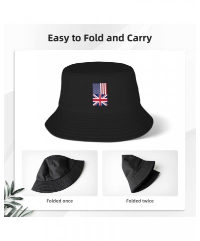 America UK Friendship Flag Little-Known Waterproof Secret That Adult Double Decker Fisherman Hat for You to Resist The Surpri...