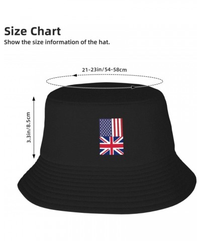 America UK Friendship Flag Little-Known Waterproof Secret That Adult Double Decker Fisherman Hat for You to Resist The Surpri...