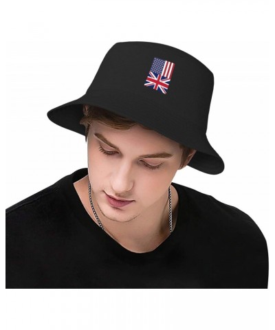 America UK Friendship Flag Little-Known Waterproof Secret That Adult Double Decker Fisherman Hat for You to Resist The Surpri...