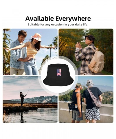 America UK Friendship Flag Little-Known Waterproof Secret That Adult Double Decker Fisherman Hat for You to Resist The Surpri...