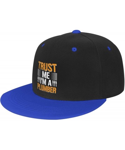 Trust Me I m A Plumber Baseball Cap for Men Women Snapback Hat Adjustable Flat Bill Hats Blue $11.12 Baseball Caps