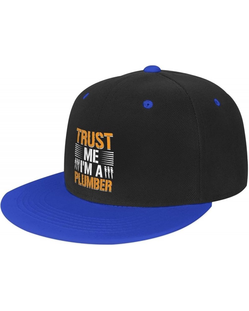 Trust Me I m A Plumber Baseball Cap for Men Women Snapback Hat Adjustable Flat Bill Hats Blue $11.12 Baseball Caps