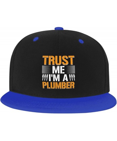 Trust Me I m A Plumber Baseball Cap for Men Women Snapback Hat Adjustable Flat Bill Hats Blue $11.12 Baseball Caps