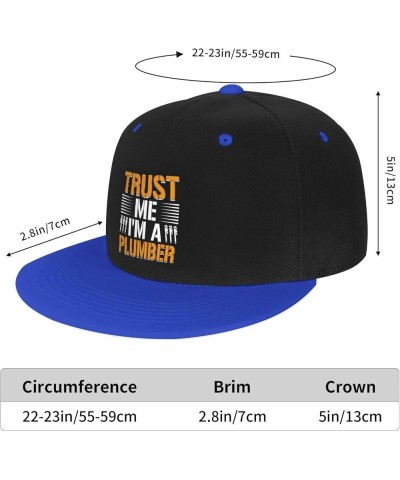 Trust Me I m A Plumber Baseball Cap for Men Women Snapback Hat Adjustable Flat Bill Hats Blue $11.12 Baseball Caps