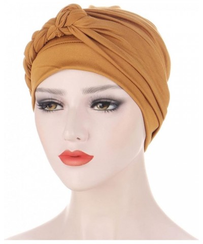 African Pattern Women Turbans Hats Pre-Tied Cap Flower Knot Headwrap Gifts Christmas Thanksgiving Yellow $6.67 Skullies & Bea...