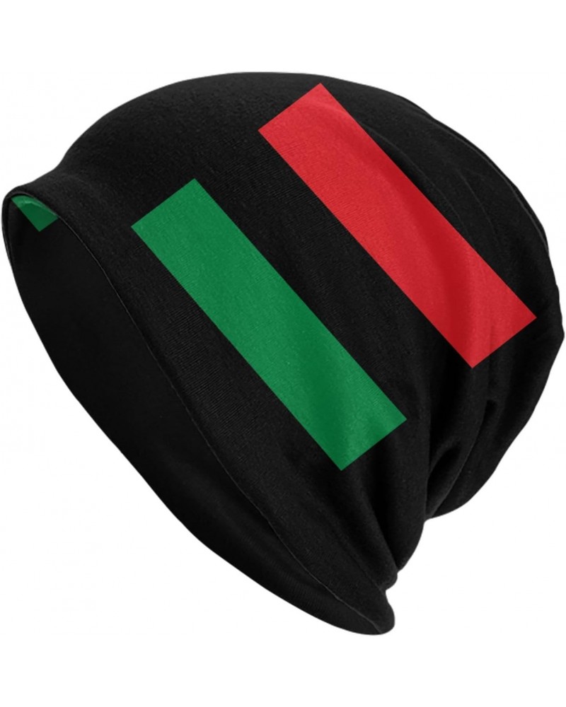 Pan African Afro Flag Beanie Hat Slouchy Warm Soft Skull Caps Knit Hat for Men Women Black $11.32 Skullies & Beanies