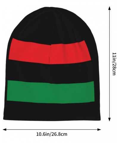 Pan African Afro Flag Beanie Hat Slouchy Warm Soft Skull Caps Knit Hat for Men Women Black $11.32 Skullies & Beanies