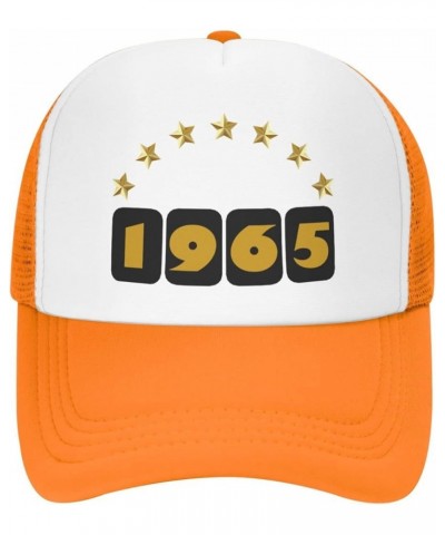 1965 Birthday Hat Gift Mesh Cap for Men Women, Gift Adjustable Trucker Hat Baseball Cap Orange $11.36 Baseball Caps