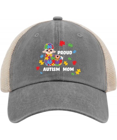 Autism Mom Hat Baseball Hats AllBlack Funny Hats Gifts for Women Outdoor Hats Gray02 $12.18 Sun Hats