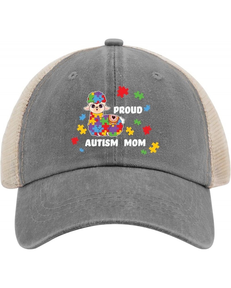 Autism Mom Hat Baseball Hats AllBlack Funny Hats Gifts for Women Outdoor Hats Gray02 $12.18 Sun Hats