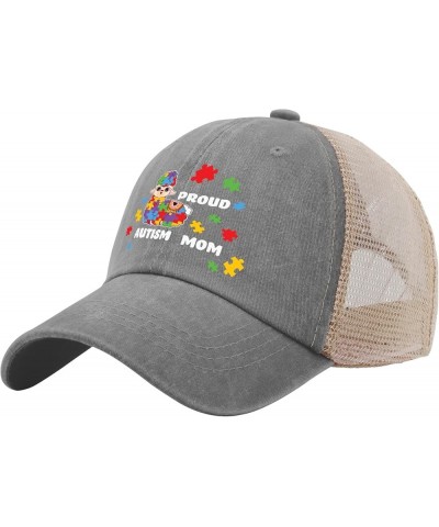 Autism Mom Hat Baseball Hats AllBlack Funny Hats Gifts for Women Outdoor Hats Gray02 $12.18 Sun Hats