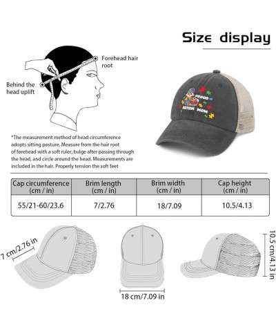 Autism Mom Hat Baseball Hats AllBlack Funny Hats Gifts for Women Outdoor Hats Gray02 $12.18 Sun Hats