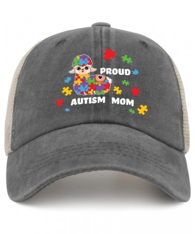 Autism Mom Hat Baseball Hats AllBlack Funny Hats Gifts for Women Outdoor Hats Gray02 $12.18 Sun Hats