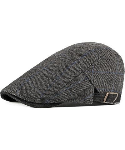 Unisex Vintage Newsboy Hat,Autumn Winter Driving Cap for Men Women,Classic Flat Cap,Adjustable Cabbie Cap A $18.10 Newsboy Caps