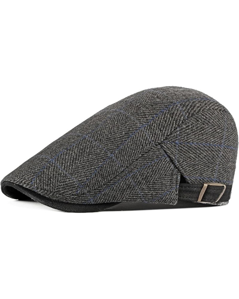 Unisex Vintage Newsboy Hat,Autumn Winter Driving Cap for Men Women,Classic Flat Cap,Adjustable Cabbie Cap A $18.10 Newsboy Caps