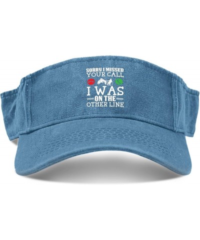 Sorry I Missed I Wass On The Others Line Visor Caps Sun Visor Hats for Teens Sun Visor Hats Retro Funny Sun Visor Hats Lake B...