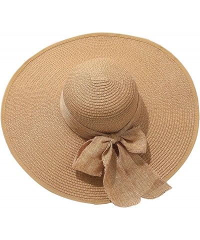 Cap Wide Women's Hat Sun Eaves Beach Hat Fisherman Sun Breathable Baseball Caps Man Hat Khaki $10.99 Sun Hats