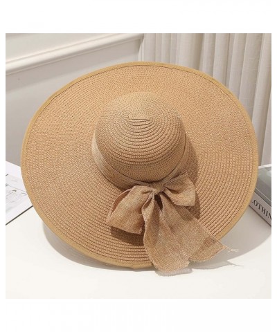 Cap Wide Women's Hat Sun Eaves Beach Hat Fisherman Sun Breathable Baseball Caps Man Hat Khaki $10.99 Sun Hats