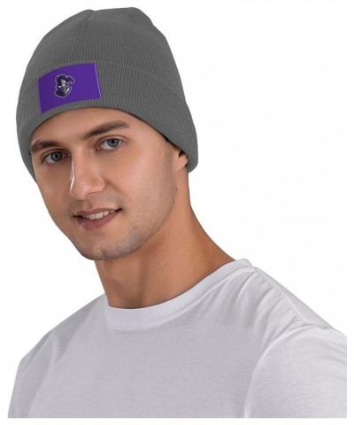 College A of The Holy Cross Logo Classic Warm Winter Knit Cap Fleece Lined Beanie Hat Deep Heather $11.67 Skullies & Beanies