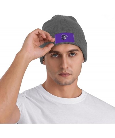 College A of The Holy Cross Logo Classic Warm Winter Knit Cap Fleece Lined Beanie Hat Deep Heather $11.67 Skullies & Beanies