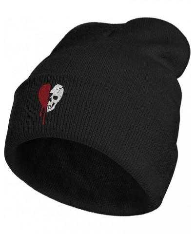 Embroidery Goth Beanie Knit Hats for Men & Women, Embroidery Winter Hats Skull Cap Color01 $11.04 Skullies & Beanies