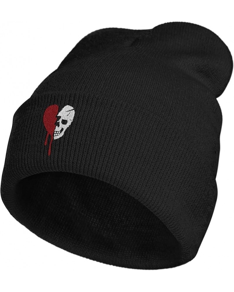 Embroidery Goth Beanie Knit Hats for Men & Women, Embroidery Winter Hats Skull Cap Color01 $11.04 Skullies & Beanies