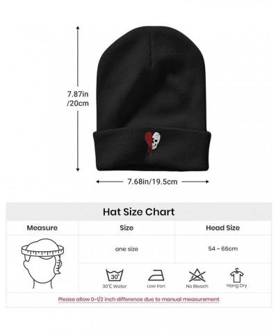 Embroidery Goth Beanie Knit Hats for Men & Women, Embroidery Winter Hats Skull Cap Color01 $11.04 Skullies & Beanies