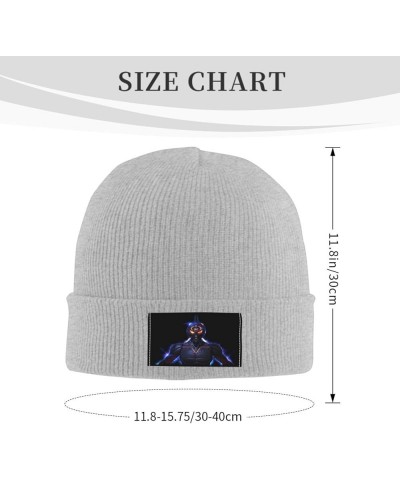 Guyver Knit Hat Cap Beanie Warm Knitted Woolen Hats Fashionable Adults Stretch Black Gray $10.46 Skullies & Beanies