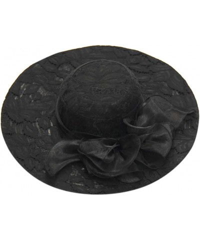 Women's Church Fascinator Bridal Tea Party Wedding Hat Baseball Caps for Toddlers Girls Black 8 $7.64 Baseball Caps