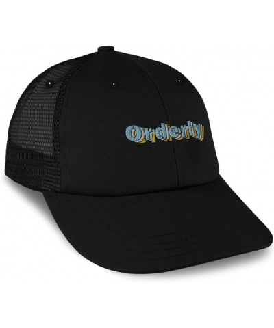 Custom Custom Trucker Hat Baseball Cap Orderly Daily Cotton Activities Dad Hats for Men & Women Black Design Only $15.95 Base...