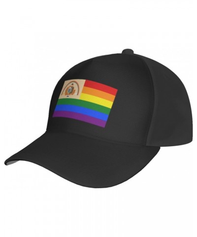 Adjustable Pride Rainbow LGBT Navajo Flag Baseball Cap for Men Women Baseball Hat Outdoor Casual Breathable Caps Trucker Hats...