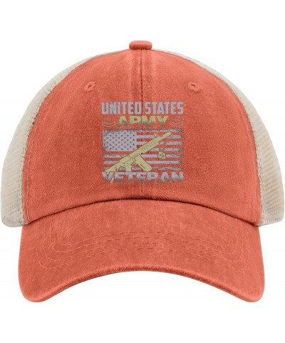 Trucker Hat for Women Veterans Day Golf Hats for Men Running Cap Breathable Sun Hats Saffron02 $11.19 Sun Hats