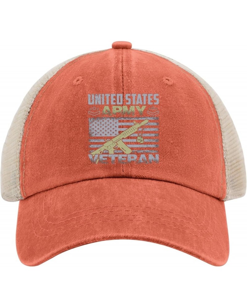 Trucker Hat for Women Veterans Day Golf Hats for Men Running Cap Breathable Sun Hats Saffron02 $11.19 Sun Hats