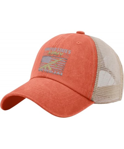 Trucker Hat for Women Veterans Day Golf Hats for Men Running Cap Breathable Sun Hats Saffron02 $11.19 Sun Hats