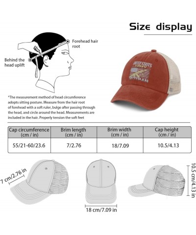 Trucker Hat for Women Veterans Day Golf Hats for Men Running Cap Breathable Sun Hats Saffron02 $11.19 Sun Hats