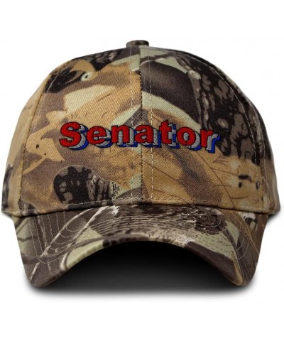 Camo Baseball Cap Senator Cotton Hunting Dad Hats for Men & Women Forest Tree Khaki Design Only $17.99 Baseball Caps