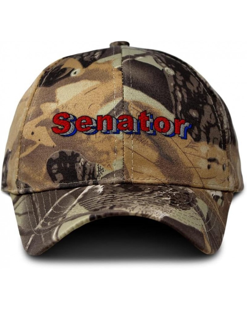 Camo Baseball Cap Senator Cotton Hunting Dad Hats for Men & Women Forest Tree Khaki Design Only $17.99 Baseball Caps