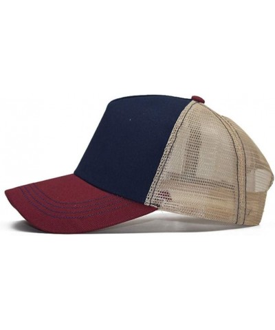 Sunshade Cap Baseball Adult Hip Outdoors Cap Hop Casual Net Baseball Caps The Entailed Hat B-red $11.95 Sun Hats