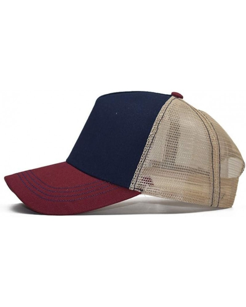 Sunshade Cap Baseball Adult Hip Outdoors Cap Hop Casual Net Baseball Caps The Entailed Hat B-red $11.95 Sun Hats