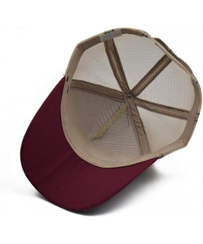 Sunshade Cap Baseball Adult Hip Outdoors Cap Hop Casual Net Baseball Caps The Entailed Hat B-red $11.95 Sun Hats