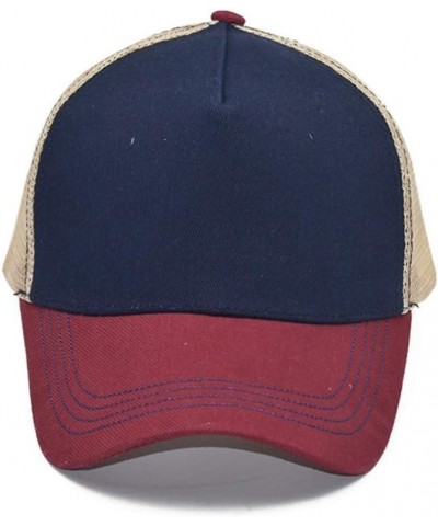 Sunshade Cap Baseball Adult Hip Outdoors Cap Hop Casual Net Baseball Caps The Entailed Hat B-red $11.95 Sun Hats