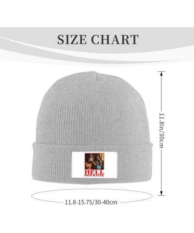 City Music Morgue Knitted Hat Personalised Warm Winter Ski Knit Skull Caps Plain Cuffed Beanie Black Gray $11.77 Skullies & B...